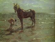 Valentin Serov Bathing of a Horse Germany oil painting artist